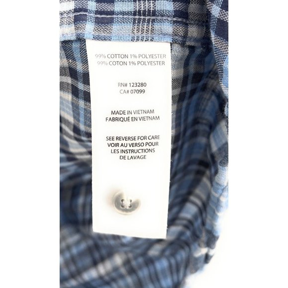 Travis Mathew Men’s Plaid Short Sleeve Button Up Shirt Sz XL - Picture 3 of 5